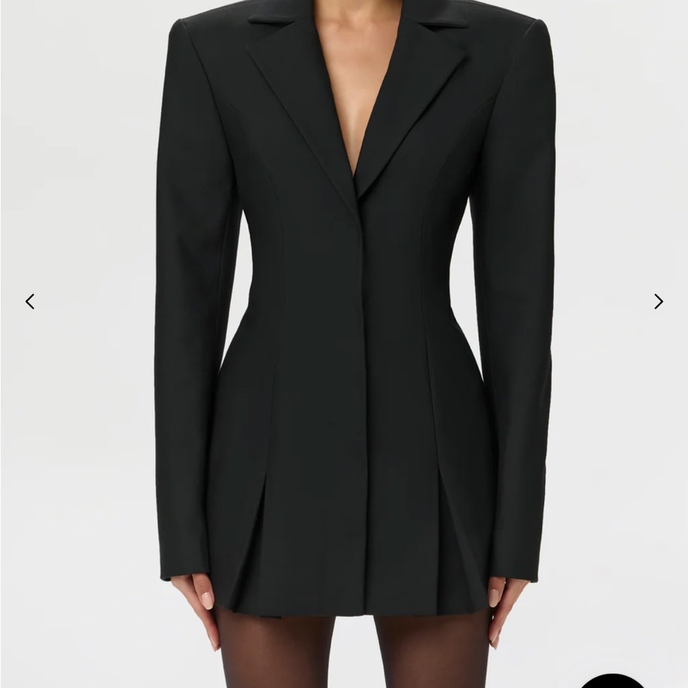 naked wardrobe Black Structured Blazer Dress